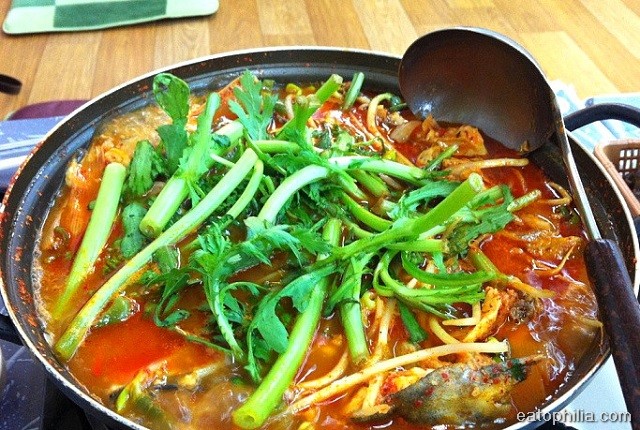 Spicy soup in Noryangjin Fish Market, Seoul